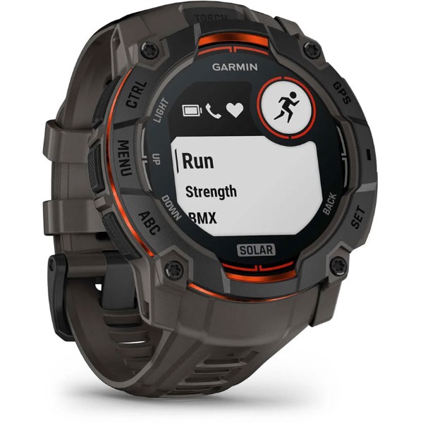 Фото - Смарт-часы Garmin Instinct 3, 50mm, Solar, Black Bezel with Charcoal Band (010-02935-00)