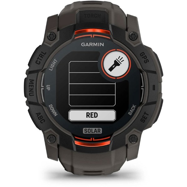 Фото - Смарт-часы Garmin Instinct 3, 50mm, Solar, Black Bezel with Charcoal Band (010-02935-00)