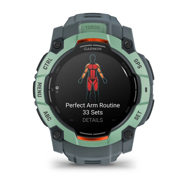 Фото - Смарт-годинник Garmin Instinct 3, 50mm, AMOLED, Neotropic Bezel with Twilight Band (010-03020-01)