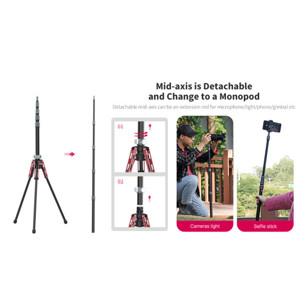 Фото - Штатив Ulanzi Full carbon fiber Multifunctional portable light tripod (UV-2784 MT-49)