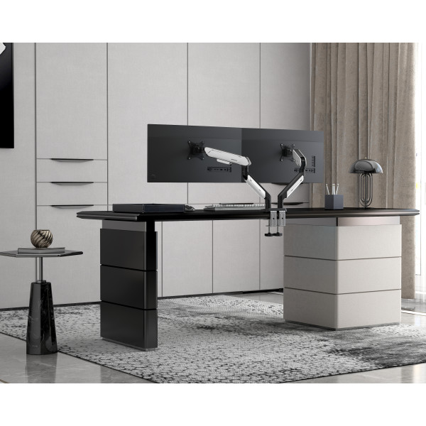 Фото - Крепление настольное Anda Seat Stealth PRO II Duo 17''-42'' Black & White (AD-W-A9-2S-BW)