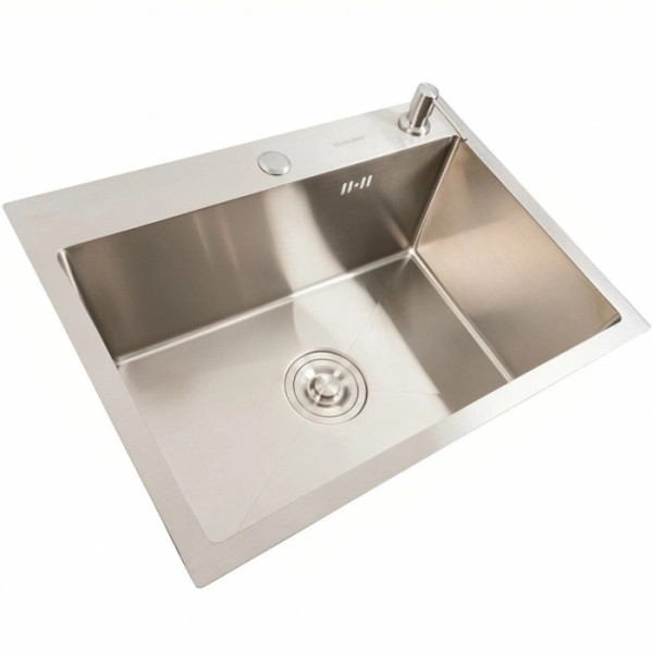 Фото - Мийка кухонна VALESO 58x43 нержавійка Handmade (товщина 3,0/1,5)