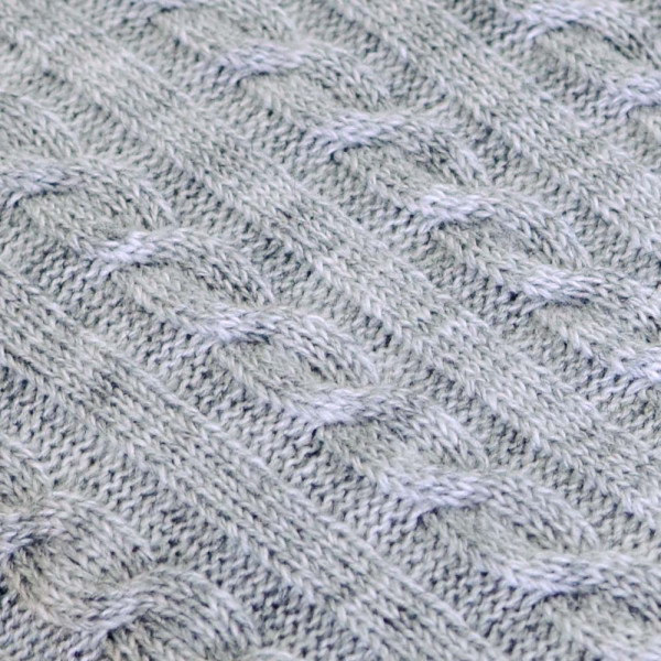 Фото - Плед односпальный Прованс SOFT косы Серый 90х130 (011695)