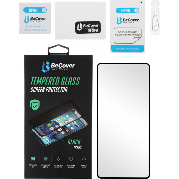 Фото - Захисне скло для смартфону BeCover for Xiaomi Redmi Note 10/10s Black (705993)