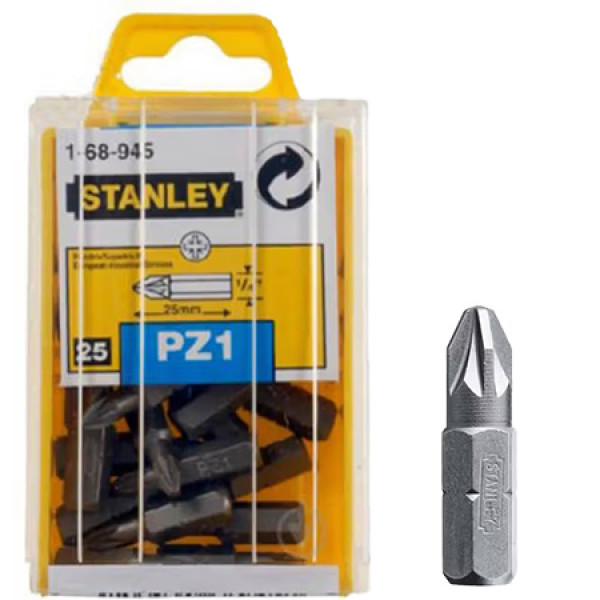 Фото - Біта для викрутки Stanley 1/4" 25 мм 25 шт. (1-68-945) Фото - Біта для викрутки Stanley 1/4" 25 мм 25 шт. (1-68-945)