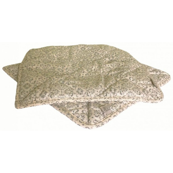 Фото - Подушка для стільця Прованс Чохол на табурет 35х35 "Bella" Сірий вітраж (015554)