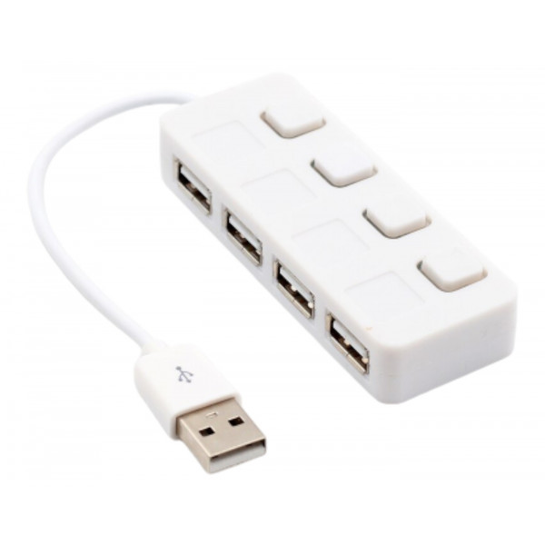 Фото - Хаб USB Voltronic USB 2.0 4 порта White (YT-H4L-W)
