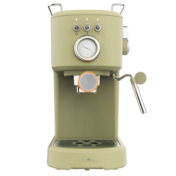 Фото - Кофеварка рожковая Cecotec Power Espresso 20 Retro Green (CCTC-01723)