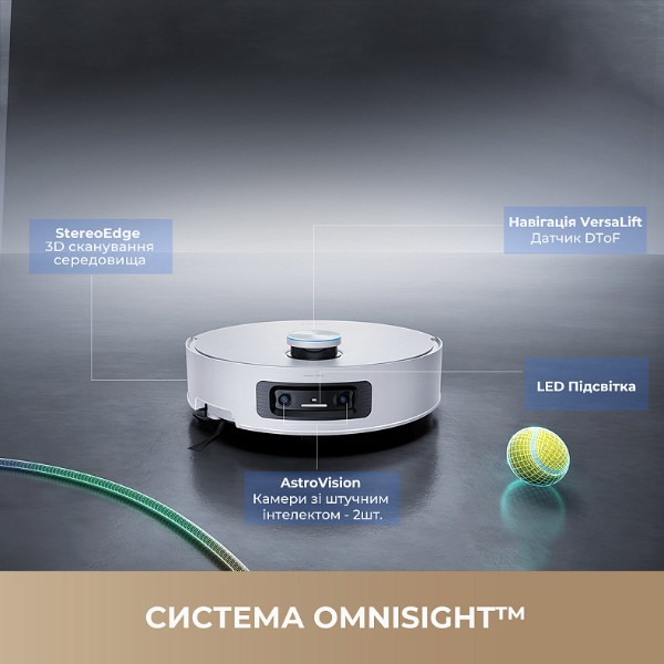 Фото - Пилосос робот миючий з базою Dreame Aqua 10 Ultra Track Complete White (RLR81CE-1-WH)