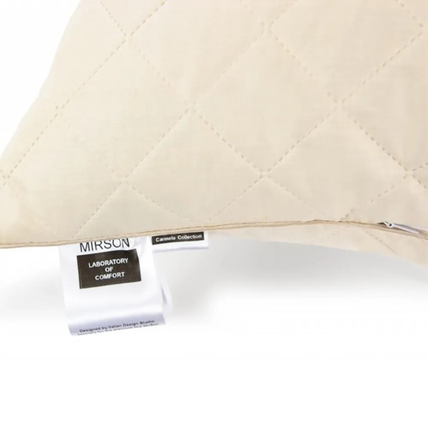 Фото - Подушка стандартна MirSon шовкова 1258 Carmela Natural Silk Kapok Висока 60х60 см (2200001519206)