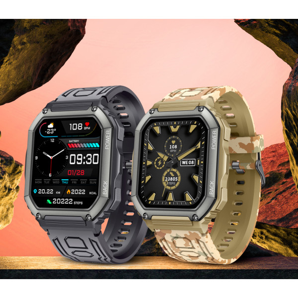 Фото - Смарт-годинник Gelius Pro GP-SW007 Tactical Navy Bluetooth call (IP68) Military