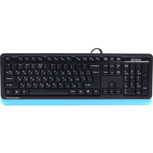 Фото - Клавіатура дротова A4tech Fstyler FKS10 Blue USB