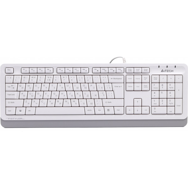 Фото - Клавіатура дротова A4tech Fstyler FKS10 White USB
