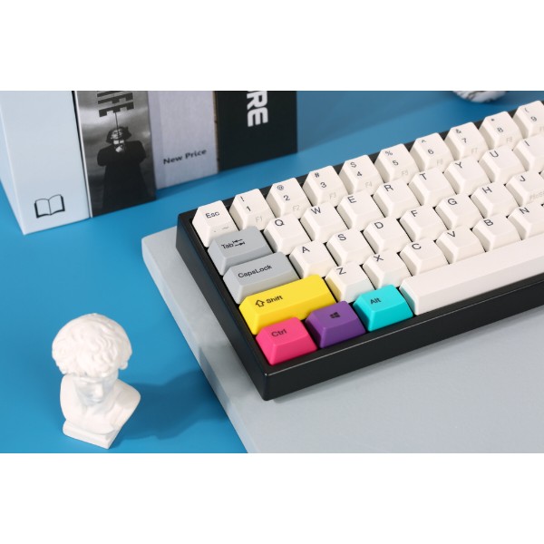 Фото - Клавиатура беспроводная игровая Varmilo APT108 CMYK, C-TK Red, WL/USB-A, White Led (A93A024D4A5A17A007)