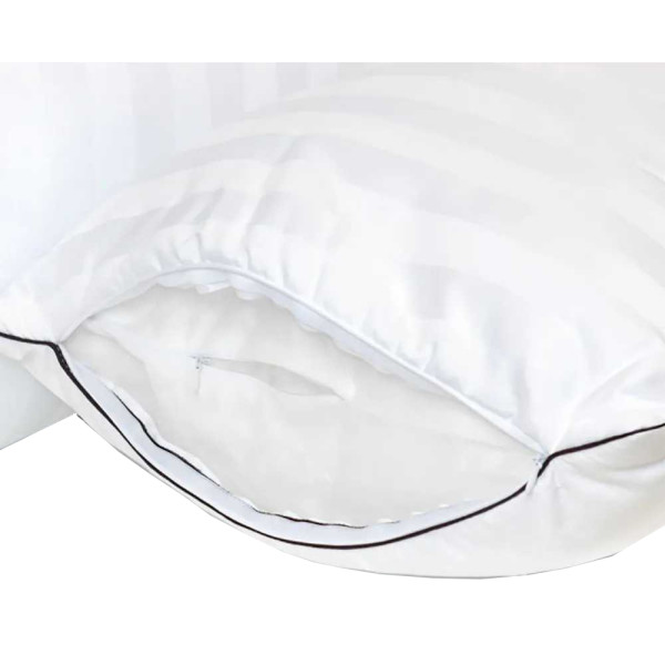 Фото - Подушка стандартная MirSon хлопковая 1458 Royal Pearl Hand Made Высокая 60х60 см (2200001538504)