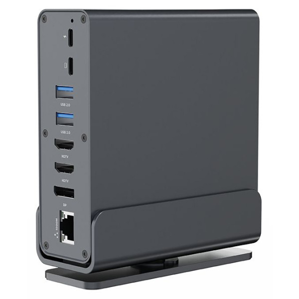 Фото - Док-станция Cablexpert USB-C 15в1 Silver (A-CF-COMBO15-01)