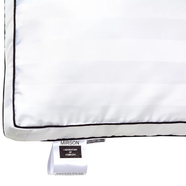 Фото - Подушка стандартная MirSon бамбуковая 1237 Royal Pearl Deluxe Bamboo Высокая 50х70 см (2200001518261)