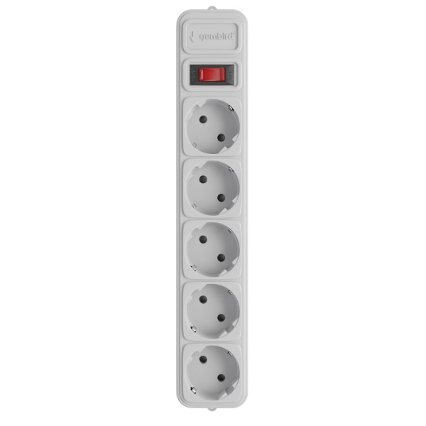 Фото - Мережевий фільтр Gembird SPG5-G-10G, 3м, 5 розеток, сірий Фото - Мережевий фільтр Gembird SPG5-G-10G, 3м, 5 розеток, сірий
