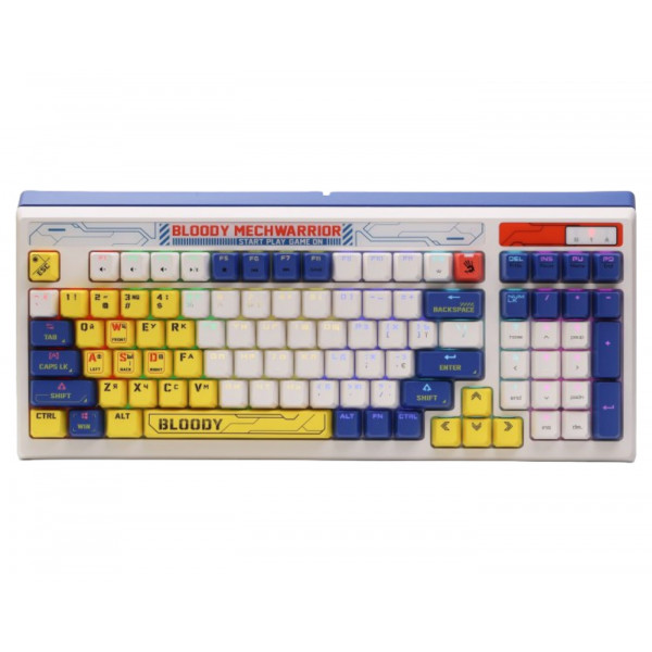 Фото - Клавиатура проводная игровая Bloody B950 RGB (Warrior Blue)