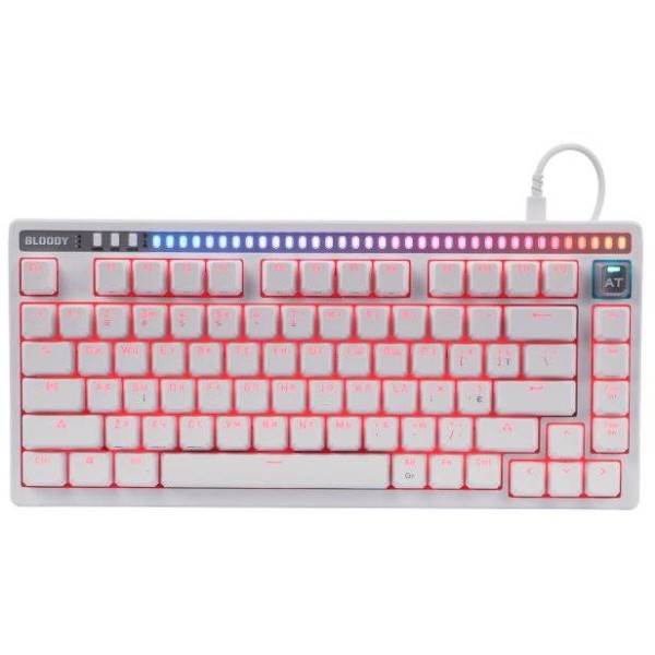 Фото - Клавиатура проводная игровая Bloody AT75 (White)