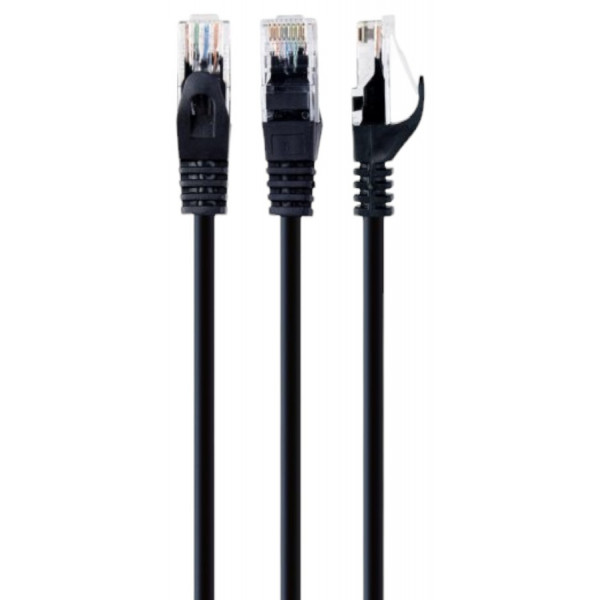 Фото - Кабель патч-корд Cablexpert Cat 6 UTP 50u 1.5 м Black (PP6U-1.5M/BK)