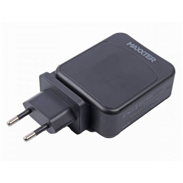 Фото - Мережевий зарядний пристрій Maxxter 1USB-A + 2USB-C (WC-PD65W-01)