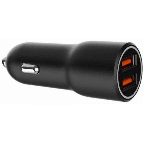 Фото - Автомобильное зарядное устройство Gembird 2xUSB-A 18W QC3.0 Black (TA-UC-A2QC36-CAR-01)