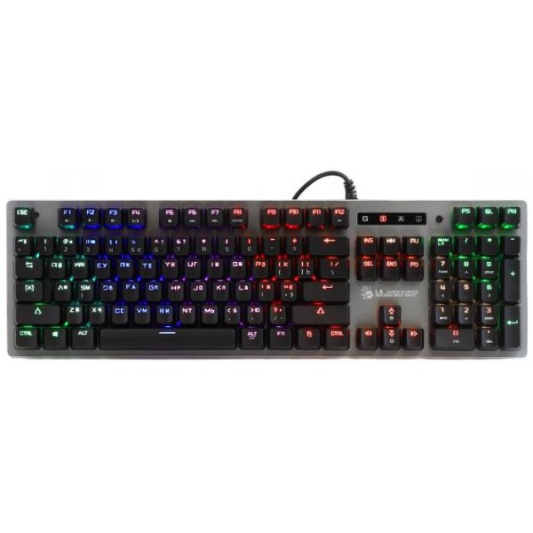 Фото - Клавиатура проводная игровая Bloody B760 (Grey) Green Sw