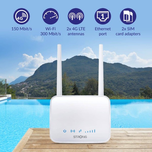 Фото - Маршрутизатор інтернет WiFi4+4G Strong 350М 4G LTE Wi-Fi