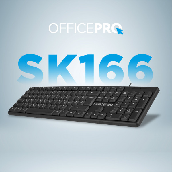 Фото - Клавіатура дротова OfficePro SK166