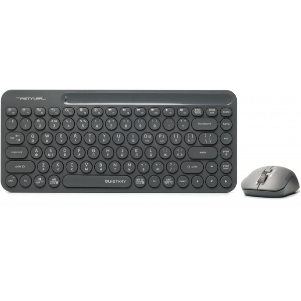 Фото - Клавіатура + миша бездротова A4tech Fstyler FG3200 Air Grey