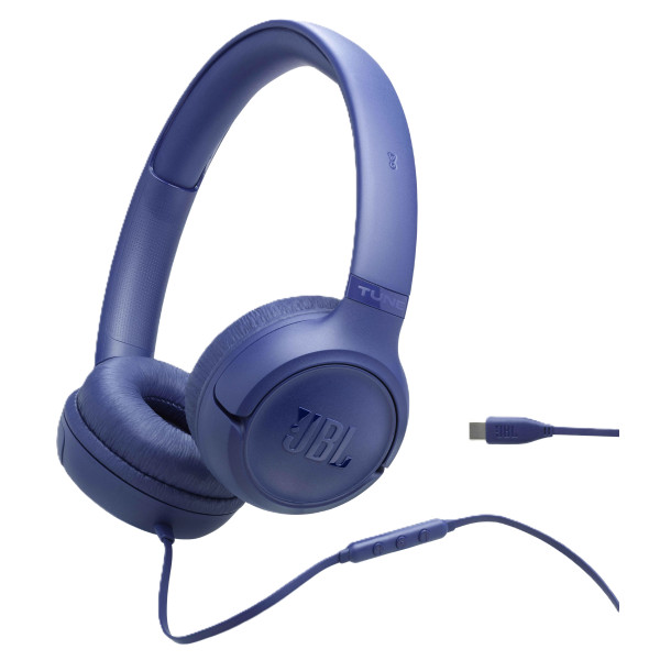 Фото - Наушники накладные проводные JBL Tune 530C Blue (JBLT530CBLU)