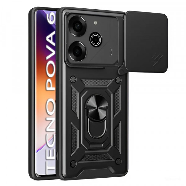 Фото - Чохол для смартфону BeCover Military for Tecno POVA 6 (LI7) Black (712167)