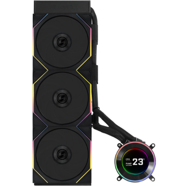 Фото - Водяна система охолодження Lian Li HydroShift II LCD-C 360TL Black (G89.GHS2LCD36TB.00)