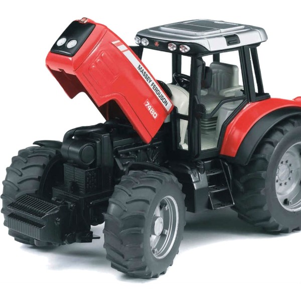 Фото - Наземная спецтехника BRUDER Трактор Massey Ferguson 7480 c прицепом, М1:16 (02045)