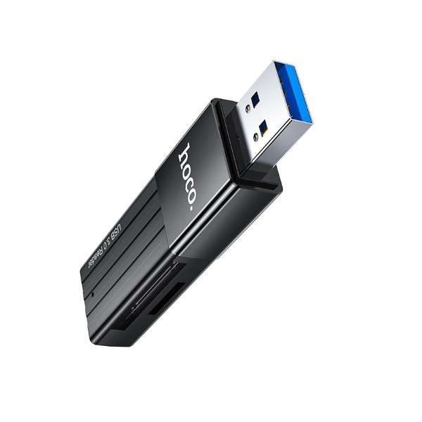 Фото - Кардридер HOCO HB20 Mindful 2-in-1card reader USB3.0 Black (6931474735218)