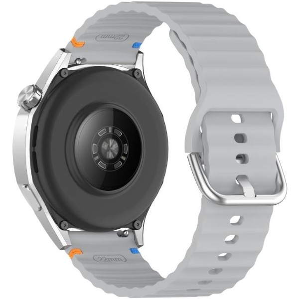 Фото - Ремінець для смарт-годинника BeCover Ribbed Tape (22mm) for Huawei Watch GT 5 / GT 4 (46mm) / GT 3 (46mm) / GT 2 (46mm) / GT 2 Pro / Watch GS Pro Lite Gray (714288)