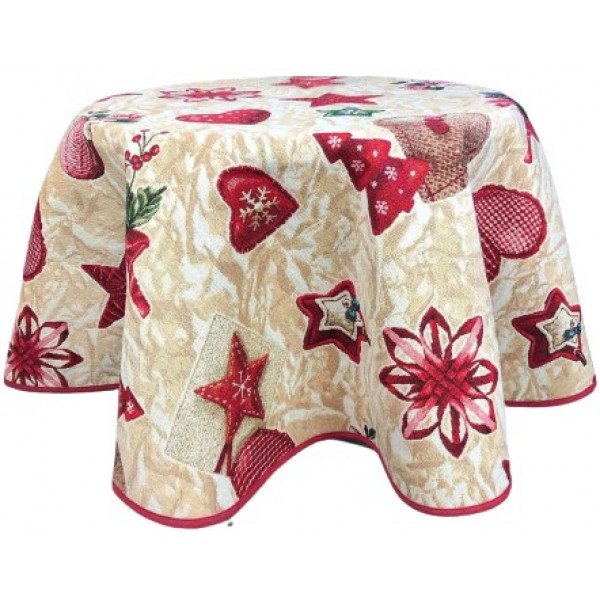 Фото - Скатерть круглая Прованс D 140 "Пряности" (024237)