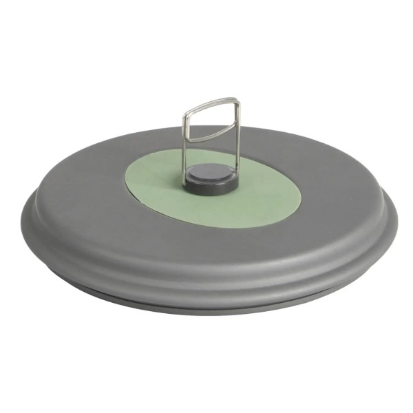 Фото - Набір посуду туристичний Bo-camp Explorer XL 4 Pieces Hard Anodized Grey/Green (2200249)