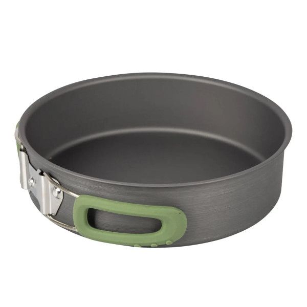 Фото - Набір посуду туристичний Bo-camp Explorer 4 Pieces Hard Anodized Grey/Green (2200244)