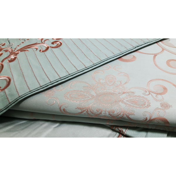 Фото - Комплект постільної білизни Word of Dream 509 Жаккард 2х150х215 Сірий (15424)