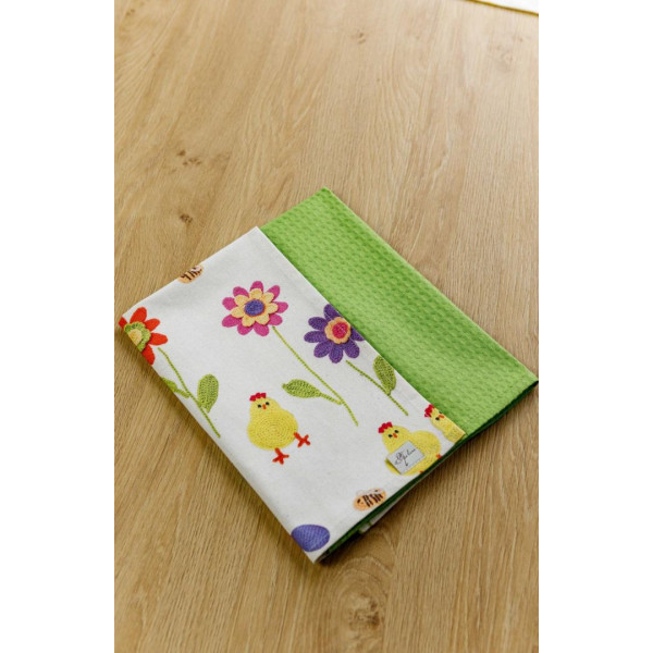 Фото - Набір рушників Прованс Писанка веселка 2шт. 45х55 (028782)