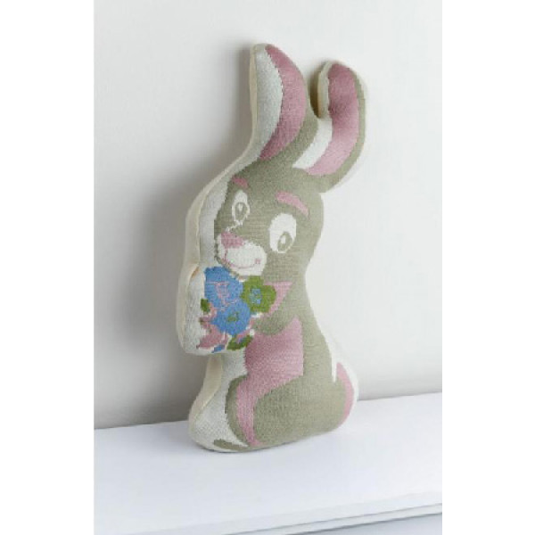 Фото - Подушка декоративна Прованс обіймашка Зайчик 50х26х12 см (028794)