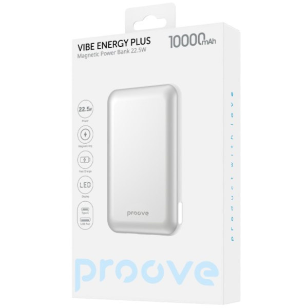 Фото - Батарея мобильная Proove Vibe Energy Plus 22.5W 10000mAh white (PBVE15012202)