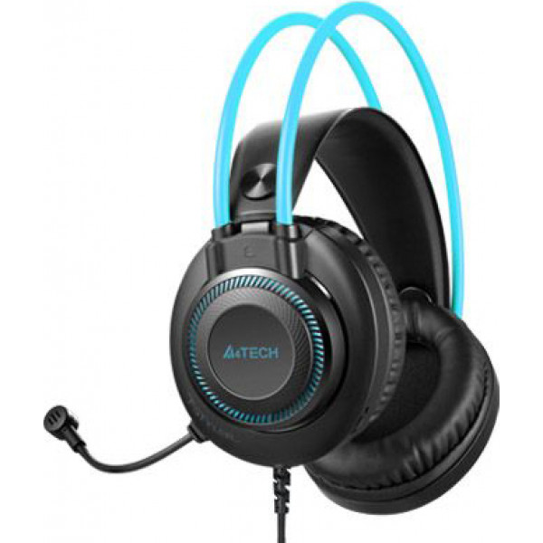 Фото - Гарнітура дротова A4tech FH200U Grey+ Blue