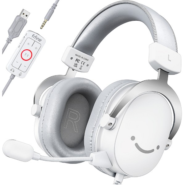 Фото - Гарнітура дротова ігрова Fifine H9W White