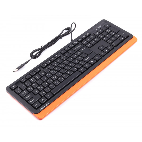 Фото - Клавіатура дротова A4tech Fstyler FKS10 Orange USB