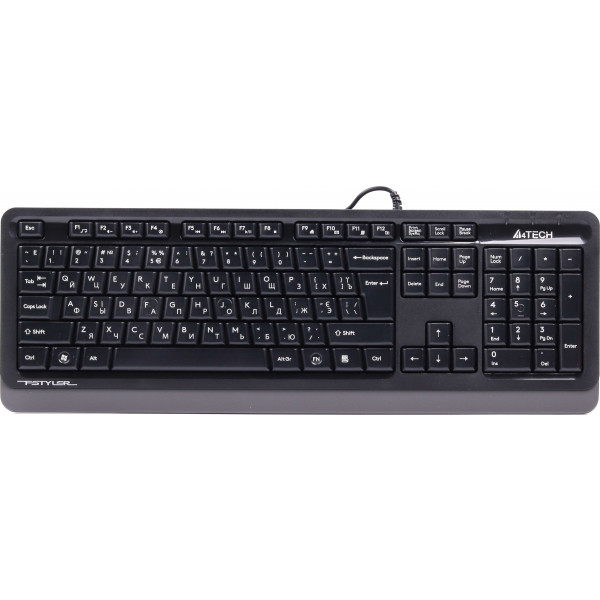 Фото - Клавіатура дротова A4tech Fstyler FKS10 Grey USB