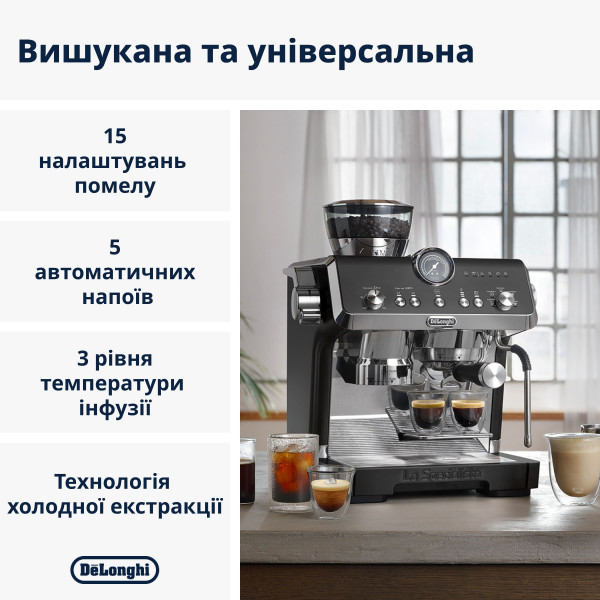 Фото - Кофеварка рожковая Delonghi EC9555.BK La Specialista Opera