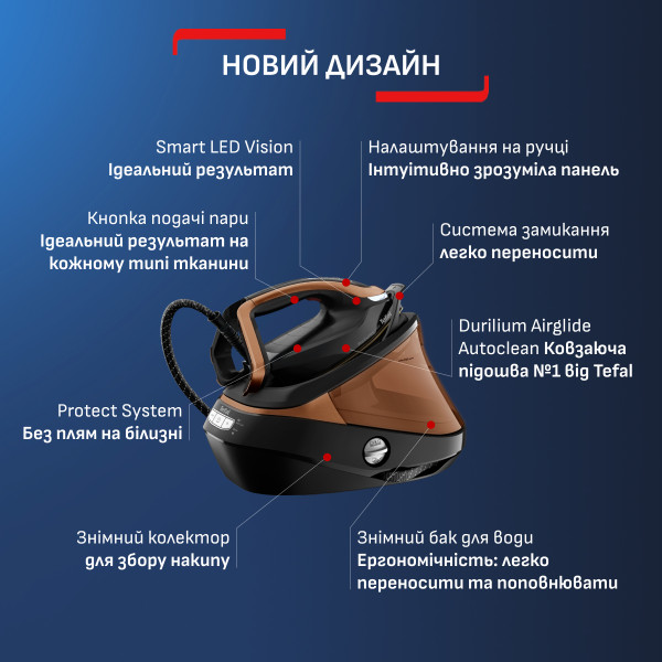 Фото - Праска з парогенератором Tefal GV9823E1 PRO EXPRESS VISION